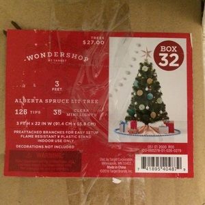 Christmas Tree 3 ft Wondershop